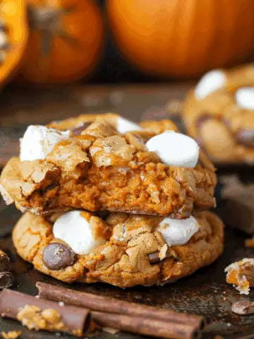 Pumpkin S’mores Cookies