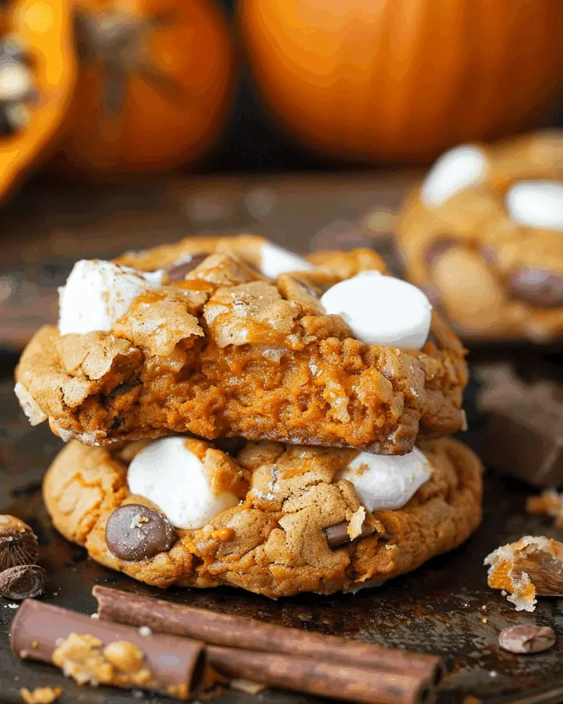 Pumpkin S’mores Cookies
