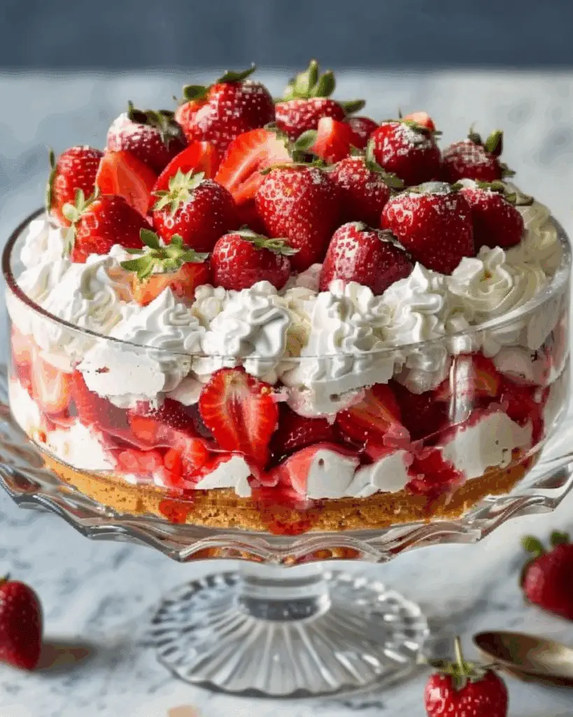 Southern Strawberry Punch Bowl Cake