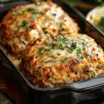 Juicy Garlic Parmesan Chicken Meatloaves