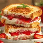 Fried Strawberry Cheesecake Sandwiches