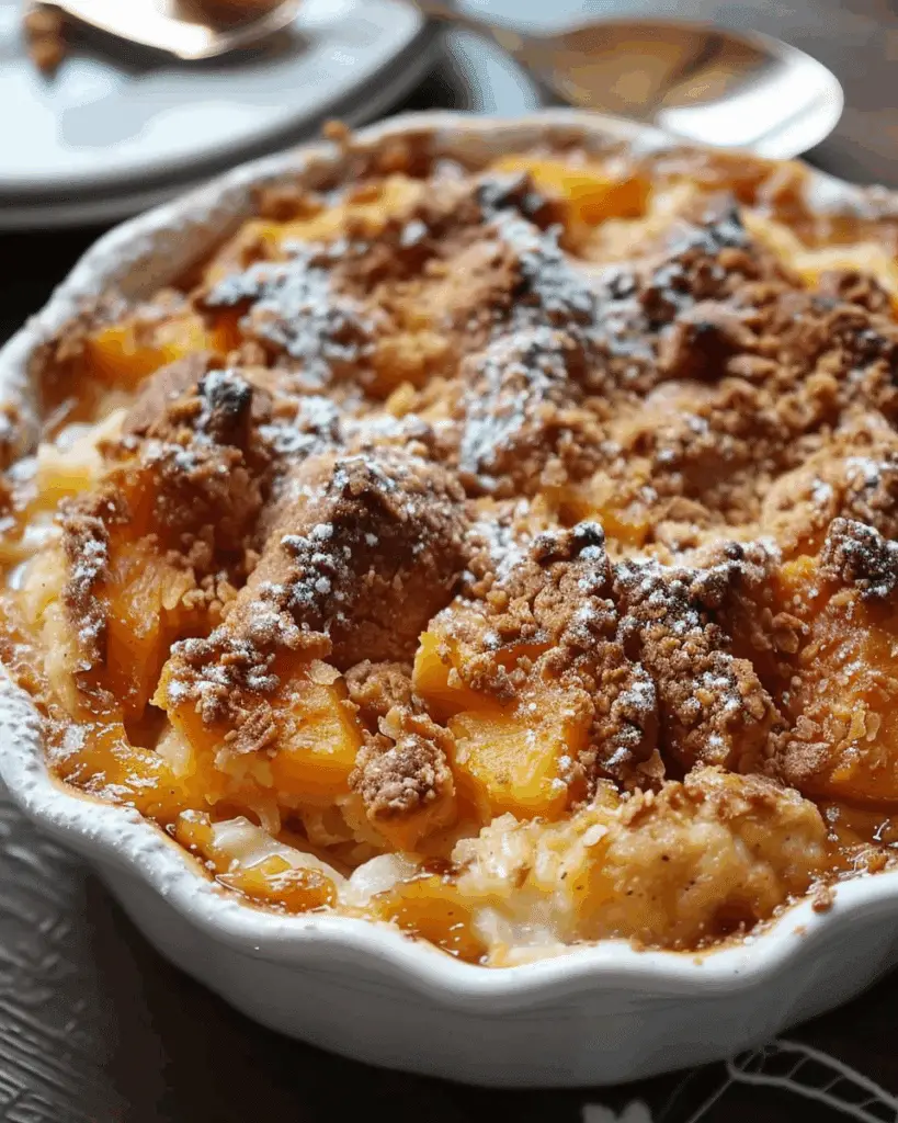 Pineapple Sweet Potato Cobbler