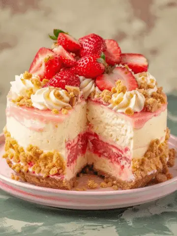Strawberry Shortcake Cheesecake