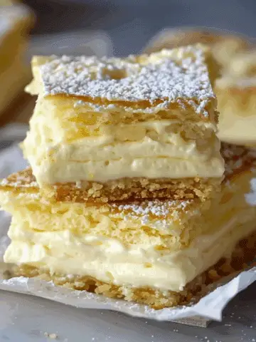 Vanilla Custard Cream Squares