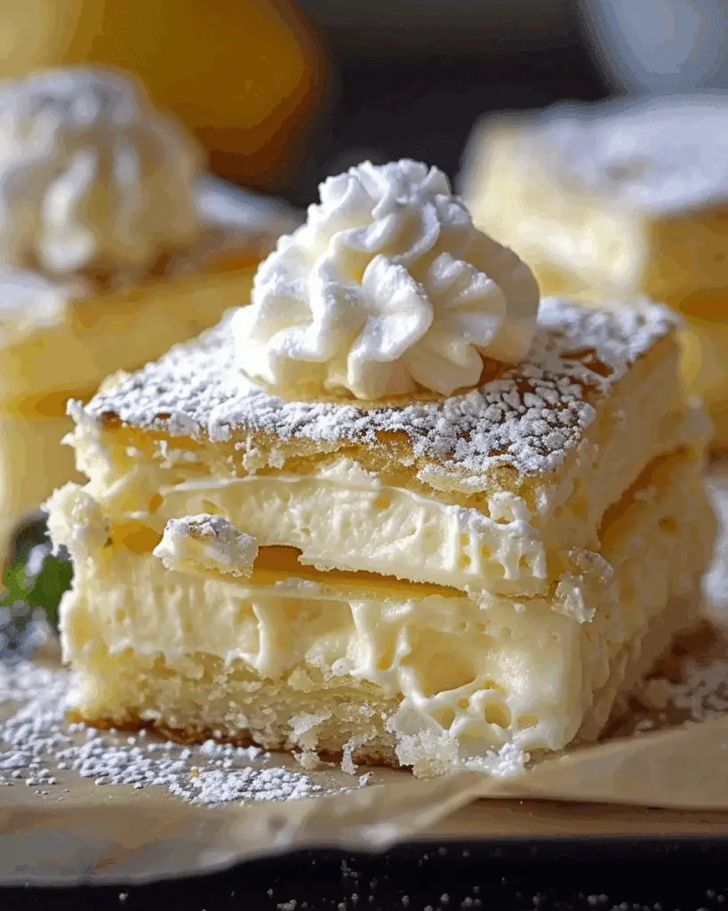 Vanilla Custard Cream Squares