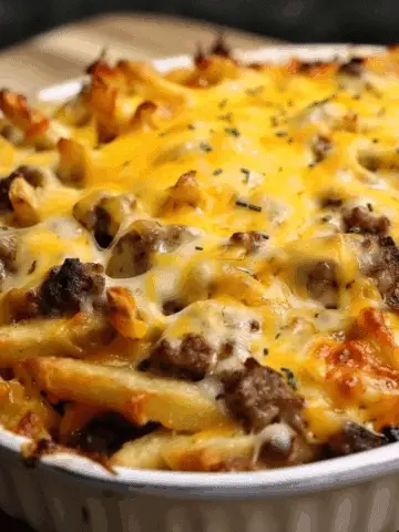Cheeseburger French Fry Casserole