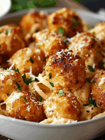 Garlic Butter Chicken Bites with Creamy Parmesan Pasta