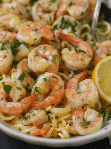 Shrimp Scampi Pasta Bake