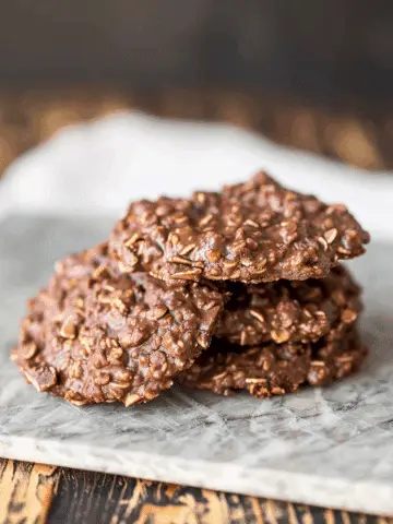 Chocolate Peanut Butter No-Bake Cookies