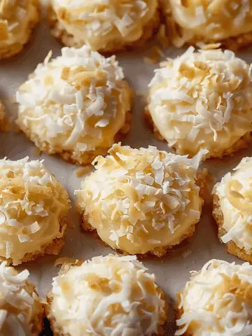 Lemon Coconut Cheesecake Cookies