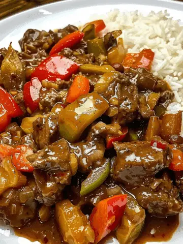 Pepper Steak with Bell Peppers and Onion