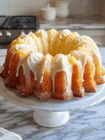 Pineapple Cream Cheese Bundt Cake