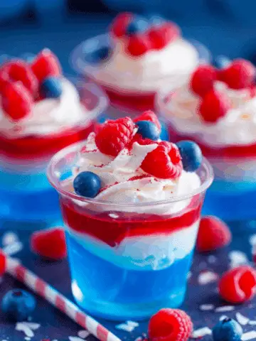 Red, White and Blue Jello Shots