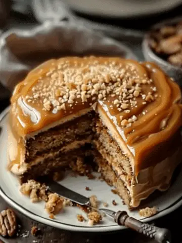 Butterscotch Cake with Caramel Frosting