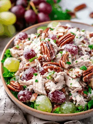Chicken Salad with Grapes, Pecans, and Celery