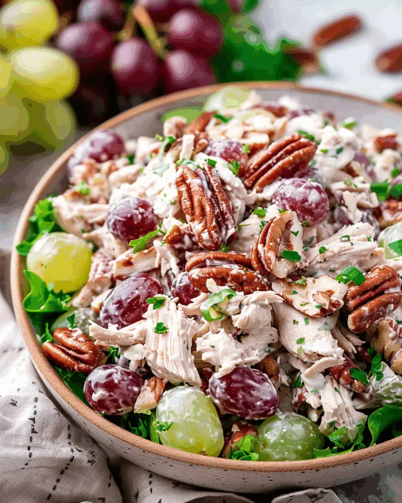 Chicken Salad with Grapes, Pecans, and Celery