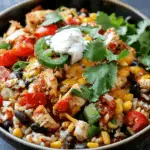 One Pot Chicken Burrito Bowl