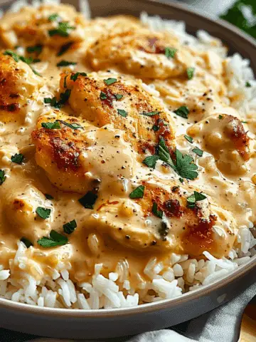 Creamy Smothered Chicken and Rice