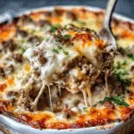 Low Carb Philly Cheesesteak Casserole