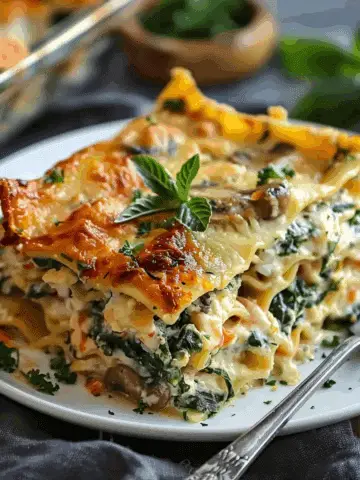 Mushroom and Spinach Lasagna