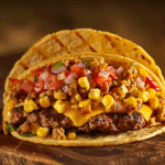 Street Corn Smash Burger Tacos