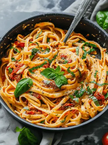 Vegan Creamy Sun-Dried Tomato Pasta