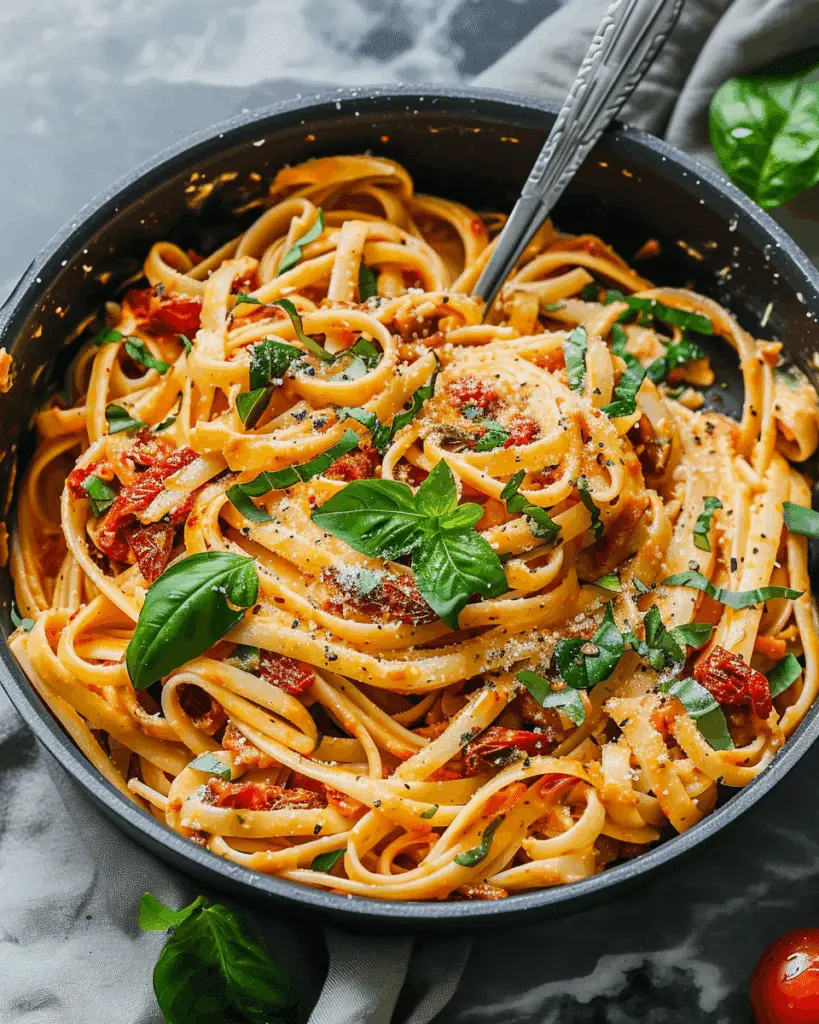 Vegan Creamy Sun-Dried Tomato Pasta