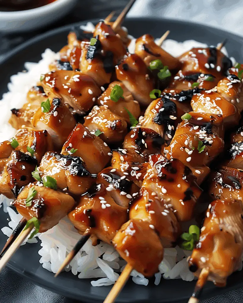 Teriyaki Chicken Skewers