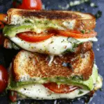 Avocado, Mozzarella, and Tomato Grilled Cheese