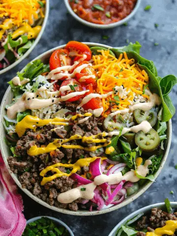 Cheeseburger Bowls