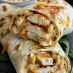 Cheesy Chicken Garlic Wraps