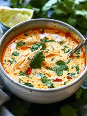 Crockpot Thai Coconut Chicken Soup