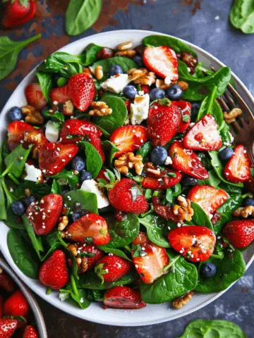 15-Minute Strawberry Spinach Salad