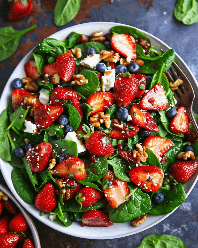 15-Minute Strawberry Spinach Salad
