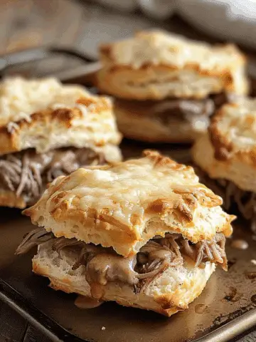 Baked French Dip Biscuits: A Savory Delight