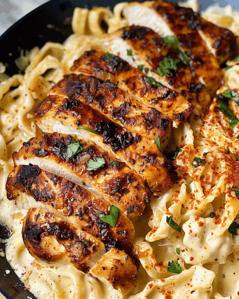 Blackened Cajun Chicken Alfredo