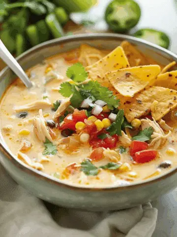 Creamy Chicken Tortilla Soup