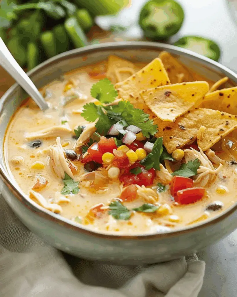 Creamy Chicken Tortilla Soup