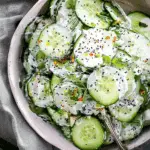 Cucumber Everything Bagel Salad