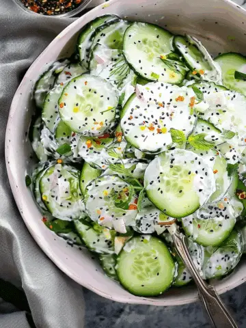 Cucumber Everything Bagel Salad