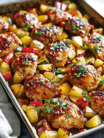 Hawaiian Chicken Sheet Pan