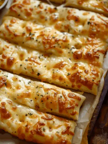 Homemade Cheesy Breadsticks