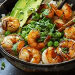 Spicy Shrimp and Avocado Rice Bowl