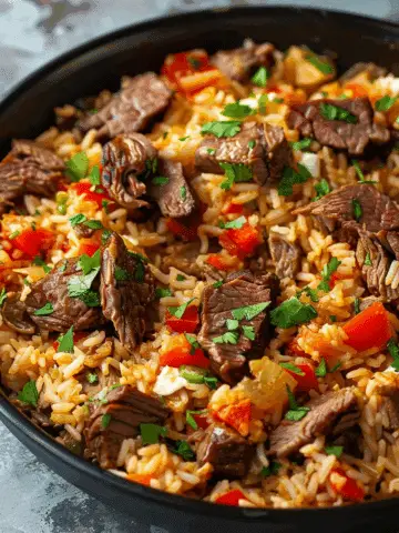 Steak Queso Rice