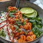 Sweet Chili Chicken Bowl with Coconut Lime Drizzle