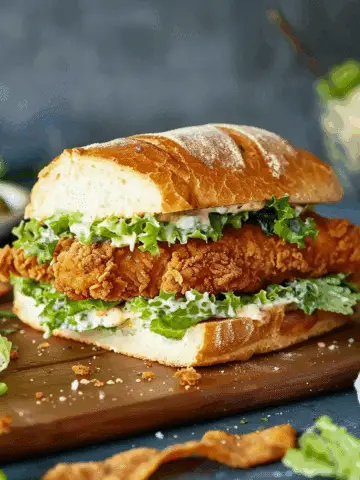 Crispy Chicken Caesar Sandwich