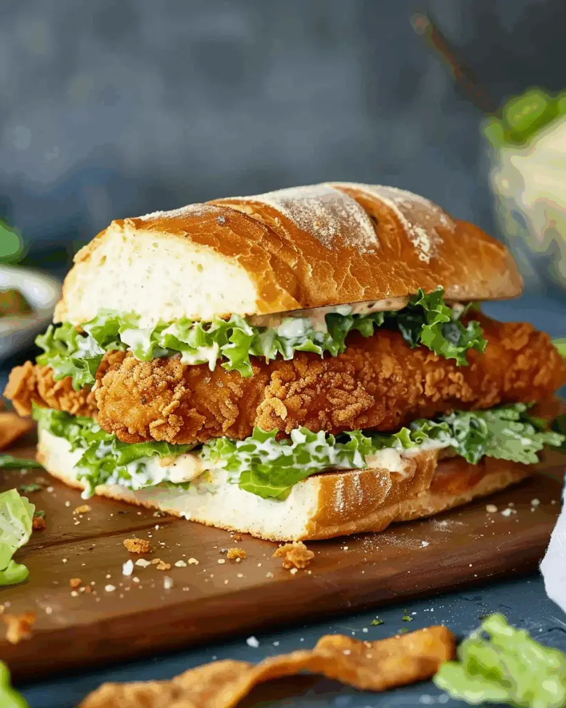 Crispy Chicken Caesar Sandwich
