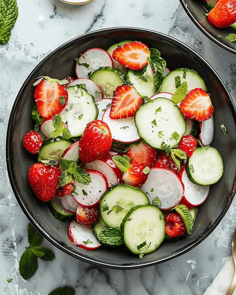 Cucumber Strawberry Salad
