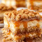 Caramel Apple Cheesecake Bars