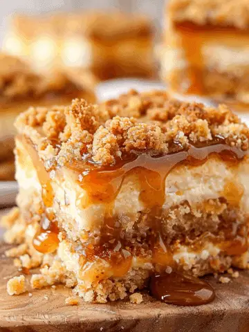 Caramel Apple Cheesecake Bars
